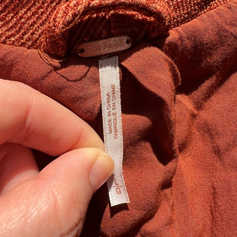 Free People Victorian Blazer Jacket Women's L Brown Twill
Long Sleeve Open Front - Picture 2 of 5